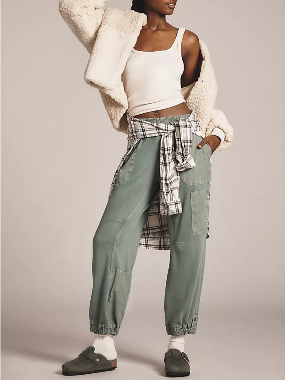 Daily Practice by Anthropologie Killington Pants/Green/small